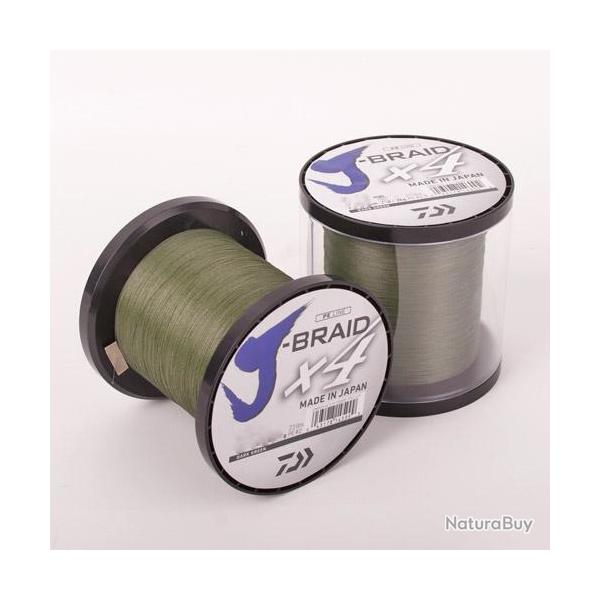 Tresse Daiwa Jbraid 4 Brins 1350m 0.19mm
