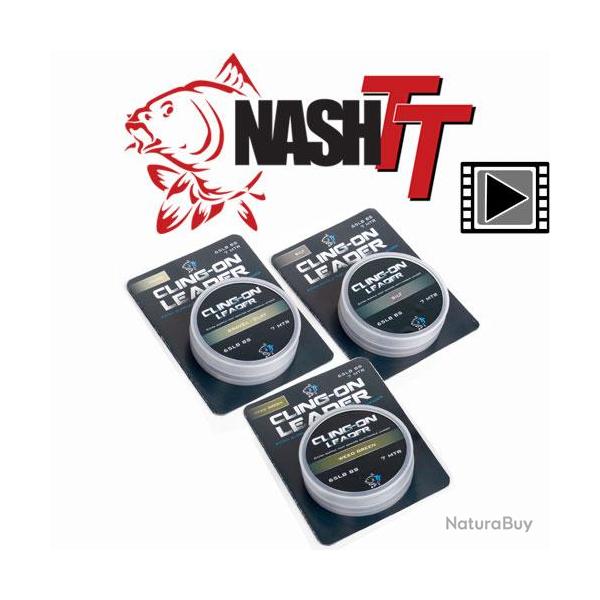 Softcore Nash Cling-On Leader 65lbs 7m Silt