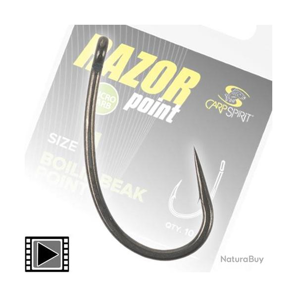 Hame�on Carp Spirit Razor Short Curve Shank (par 10) n� 4