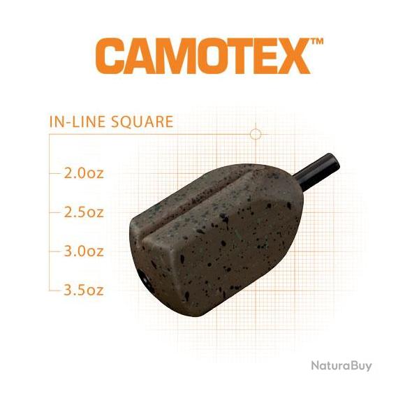 Plomb Fox In Line Square Grooved Camotex 56g