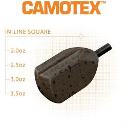 Plomb Fox In Line Square Grooved Camotex 85g