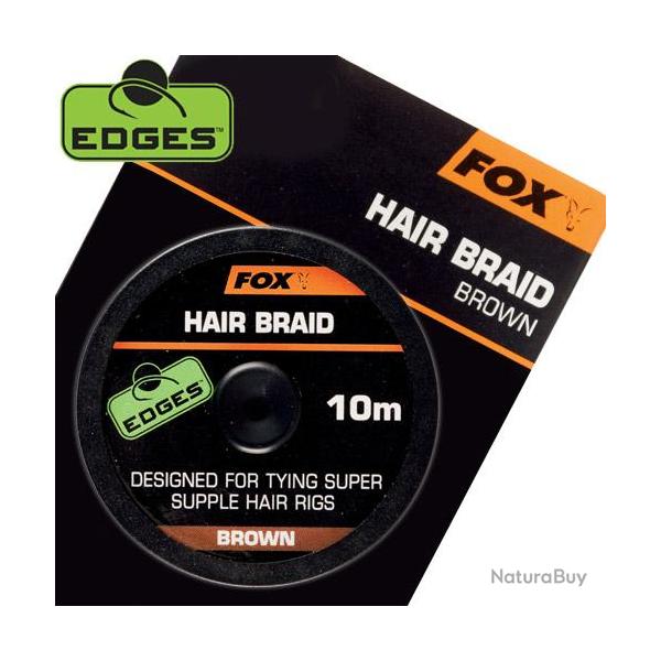 Tresse Fox Edges Hair Braid Brown 10m