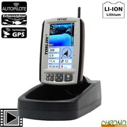 Kit Echosondeur Toslon TF740 Couleur + GPS + Autopilote