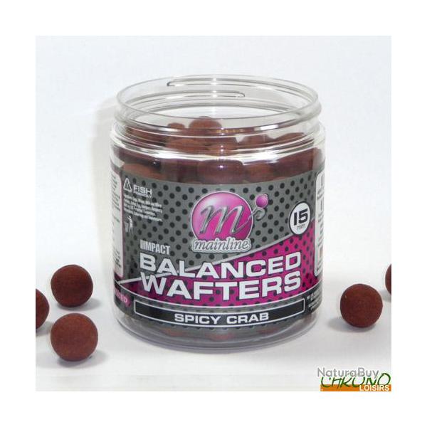 Bouillettes Equilibr�es Mainline High Impact Spicy Crab 15mm (par 60)