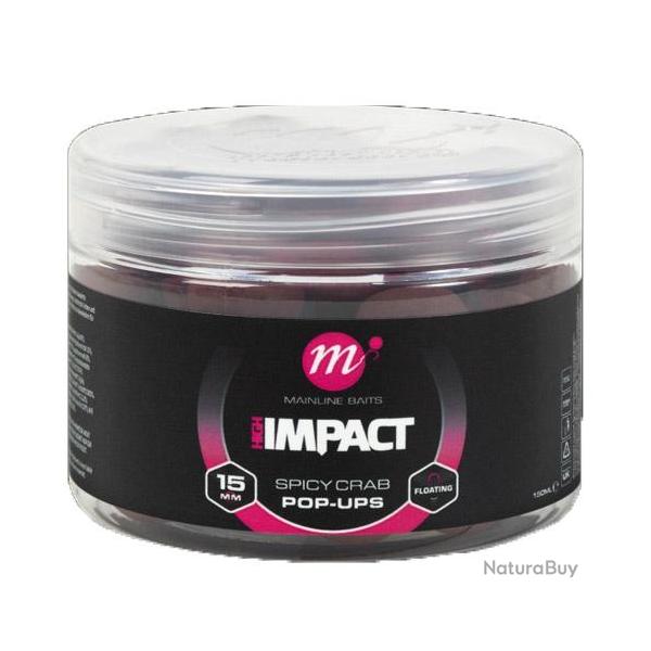 Pop Ups Mainline High Impact Spicy Crab 15mm 150ml
