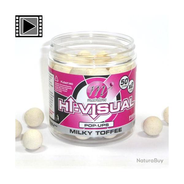 Pop Ups Mainline Fluo Hi Visual Milky Toffee 15mm 150ml