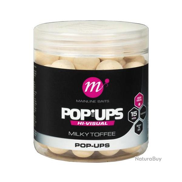 Pop Ups Mainline Fluo Hi Visual Milky Toffee 15mm 150ml