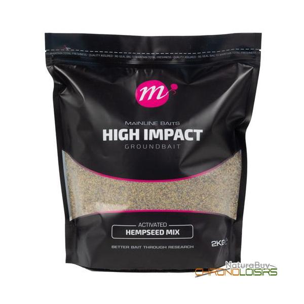 Amorce Mainline High Impact Groundbait Hempseed Mix 2kg