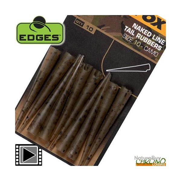 T�tine Fox Egdes Naked Line Tail Rubbers Camo (par 10)