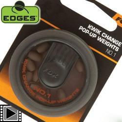 Plomb&eacute;e Fox Edges Kwik Change Pop Up Weights N&deg;1