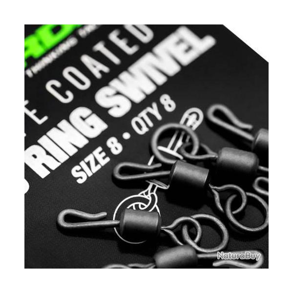 Emerillon � Anneau Korda PTFE QC Ring Swivel T8 (par 8)