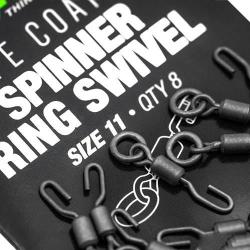 Emerillon &agrave; Anneau Korda PTFE Spinner Ring Swivel T11 (par 8)