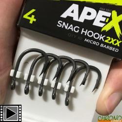 Hame&ccedil;on RidgeMonkey Ape-X Snag Hook 2XX (par 10) n&deg; 6