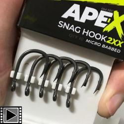 Hame&ccedil;on RidgeMonkey Ape-X Snag Hook 2XX (par 10) n&deg; 6