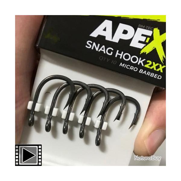 Hame�on RidgeMonkey Ape-X Snag Hook 2XX (par 10) n� 6