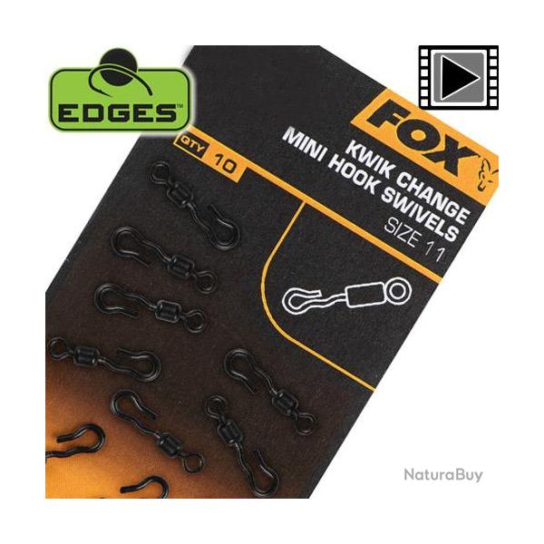 Emerillon Fox Edges Kwik Change Mini Hook T11 (par 10)