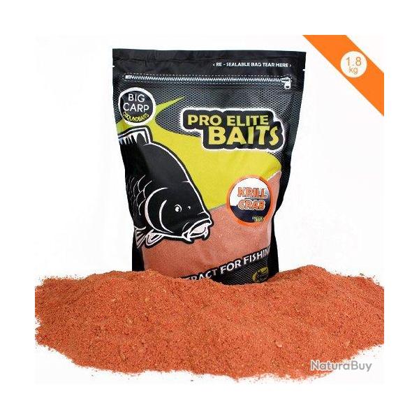 Amorce Pro Elite Baits Groundbaits Krill & Crab 1.8kg