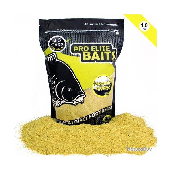 Amorce Pro Elite Baits Groundbaits Pineapple & Scopex 1.8kg