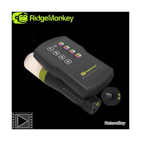 Balise Lumineuse RidgeMonkey Markalite pour Markapole + T�l�commande