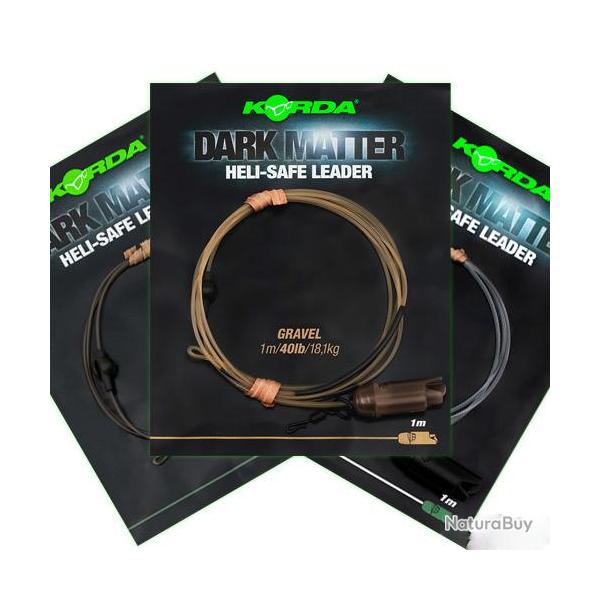 Montage Korda Dark Matter Leader Heli Safe 40lbs 1m Gravel