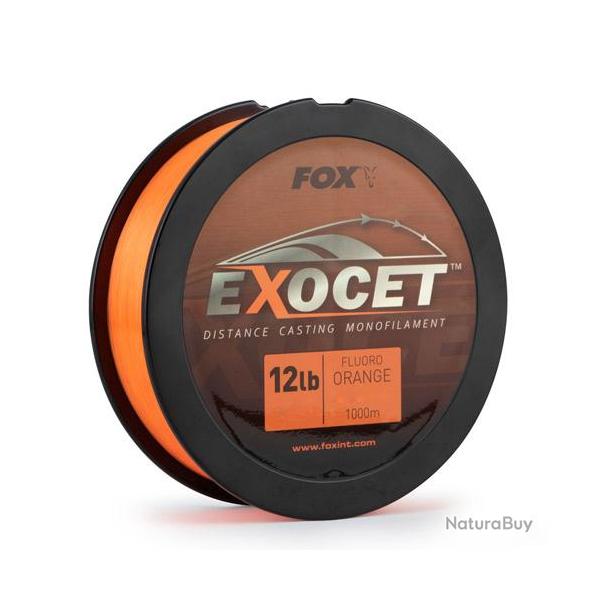 Nylon Fox Exocet Fluoro Orange 1000m 0.33mm 7.5kg