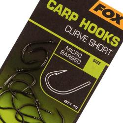 Hame&ccedil;on Fox Carp Hooks Curve Shank Short (par 10) n&deg; 2