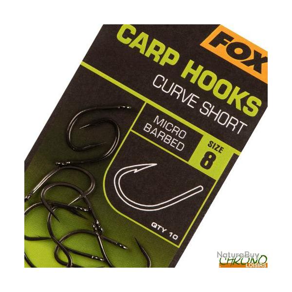 Hame�on Fox Carp Hooks Curve Shank Short (par 10) n� 2