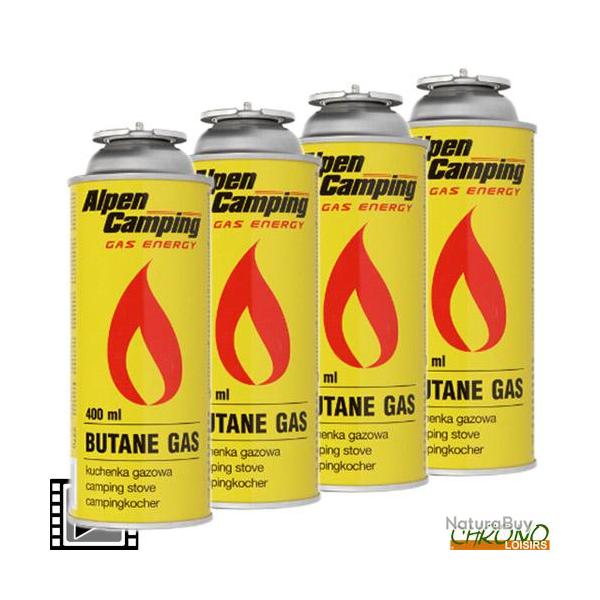 Cartouche de Gaz Alpen Camping Butane 227g (les 4)