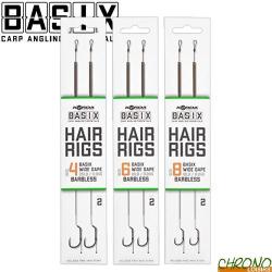 Bas de Ligne Korda Basix Wide Gape sans Ardillon (par 2) n&deg;6 18lbs