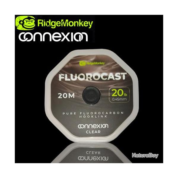 Fluorocarbon RidgeMonkey Connexion Fluorocast 0.45mm 20m 20lbs