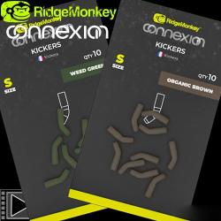 Adaptateur RidgeMonkey Connexion Kickers Small (par 10) Weed Green
