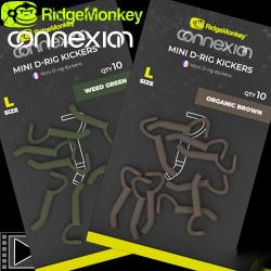 Adaptateur RidgeMonkey Connexion Mini D-Rig Kickers Large (par 10) Organic Brown