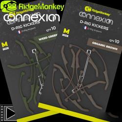 Adaptateur RidgeMonkey Connexion D-Rig Kickers Medium (par 10) Weed Green