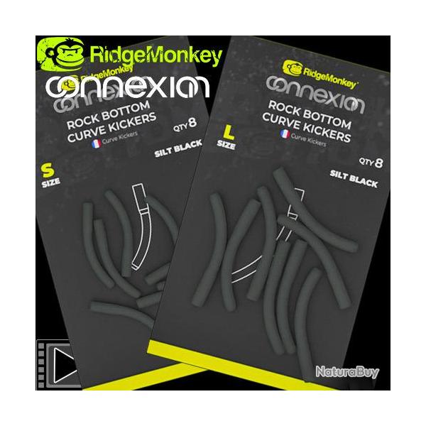 Adaptateur RidgeMonkey Connexion Rock Bottom Curve Kickers (par 8) Large
