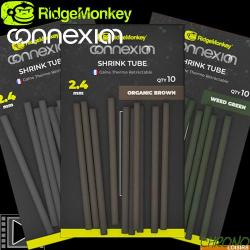 Gaine Thermo R&eacute;tractable RidgeMonkey Connexion 2.4mm (par 10)  Weed Green