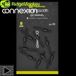 Emerillon RidgeMonkey Connexion QC T8 (par 10)