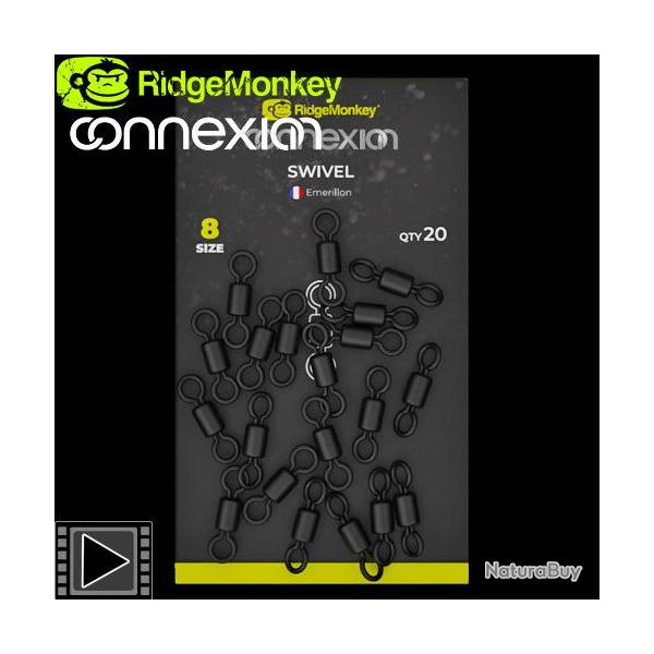 Emerillon RidgeMonkey Connexion Taille 8 (par 20)