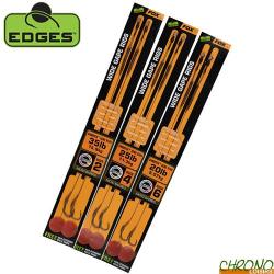Bas de Ligne Fox Edges Wide Gape Camotex Semi Stiff (par 2) n&deg;4 25lbs