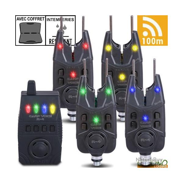 Coffret Anaconda Centrale 4 D�tecteurs Carp Voice R-4