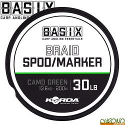 Tresse Korda Basix Spod/Marker Camo Green 30lbs 200m