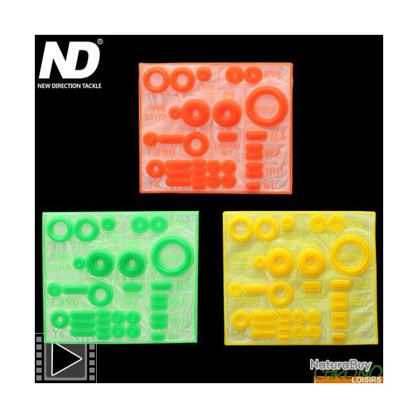 Inserts Caoutchouc New Direction R�actif aux UV (set de 3)