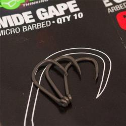 Hame&ccedil;on Korda Wide Gape sans Ardillon (par 10) n&deg; 6