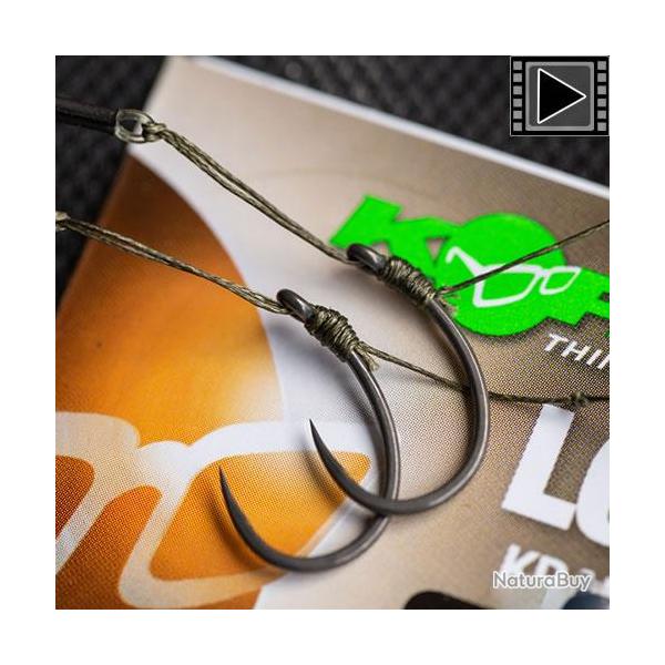 Bas de Ligne Korda Loop Rig Krank sans Ardillon (par 3) n� 4