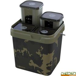 Seau Korda Kontainer System 17L + 4 Boites Herm&eacute;tiques 3L