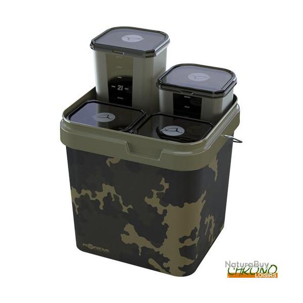 Seau Korda Kontainer System 17L + 4 Boites Herm�tiques 3L