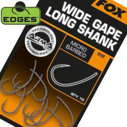Hame&ccedil;on Fox Edges Armapoint Wide Gape Long Shank (par 10) n&deg; 6