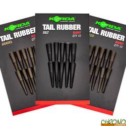 T&eacute;tine Korda Tail Rubber Nano (par 10) Gravel Brown