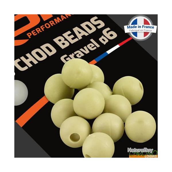 Perle ROK Chod Beads Pr�-Perfor�e Gravel 6mm (par 25)