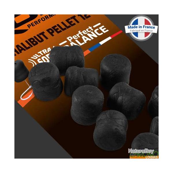 Pellet ROK Halibut Ultra Soft �quilibr� Noir 12mm (par 16)