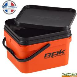 Seau Carr&eacute; ROK Square Bucket Complet Orange 10L